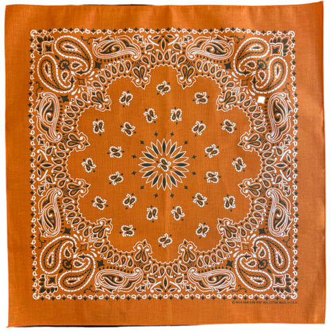 Burnt Orange Personalized Bandana | Rancho Sueño