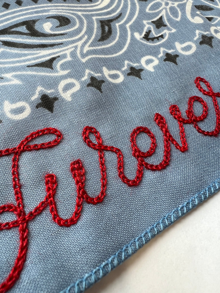 Chambray Personalized Bandana