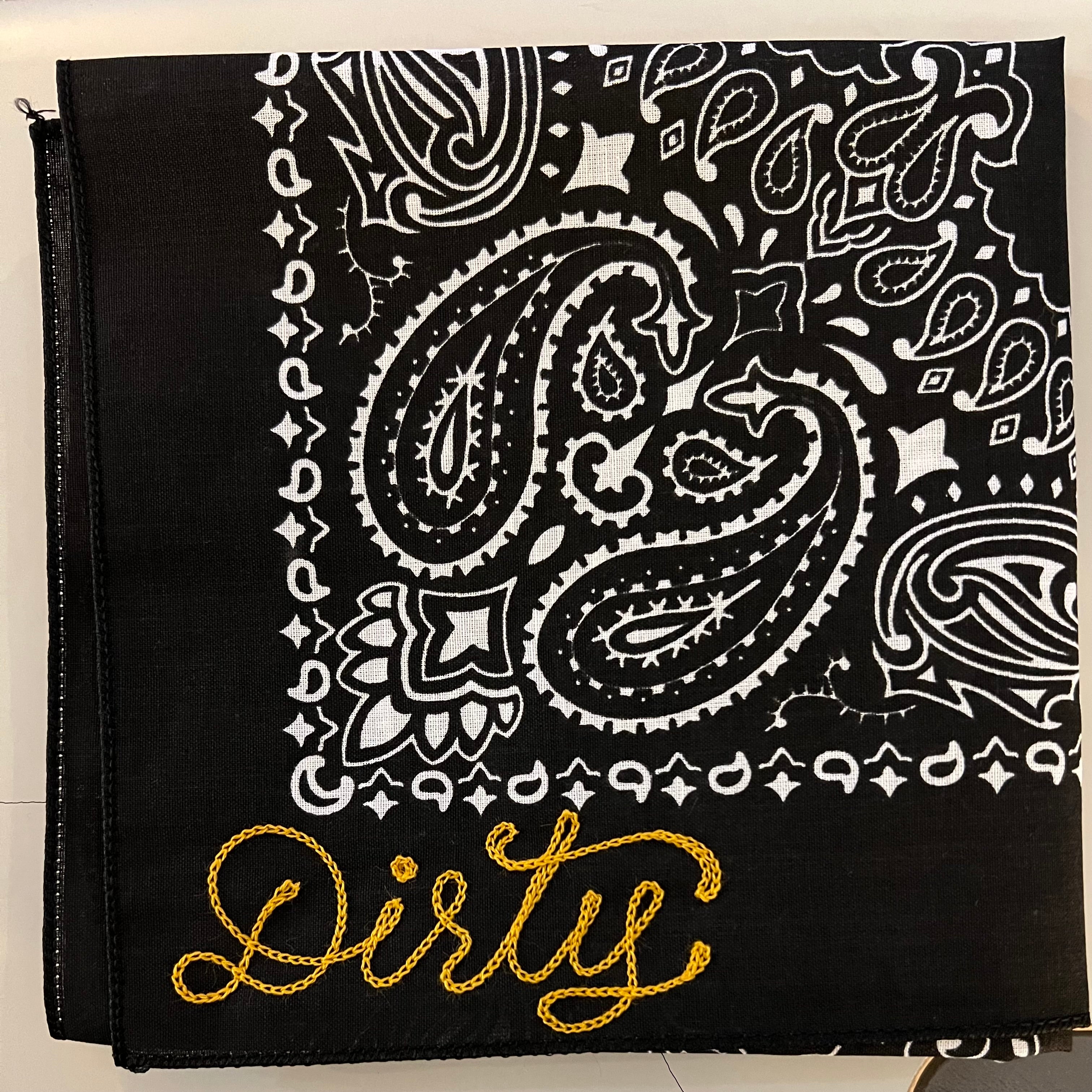 Black Classic Paisley Bandana | Rancho Sueño