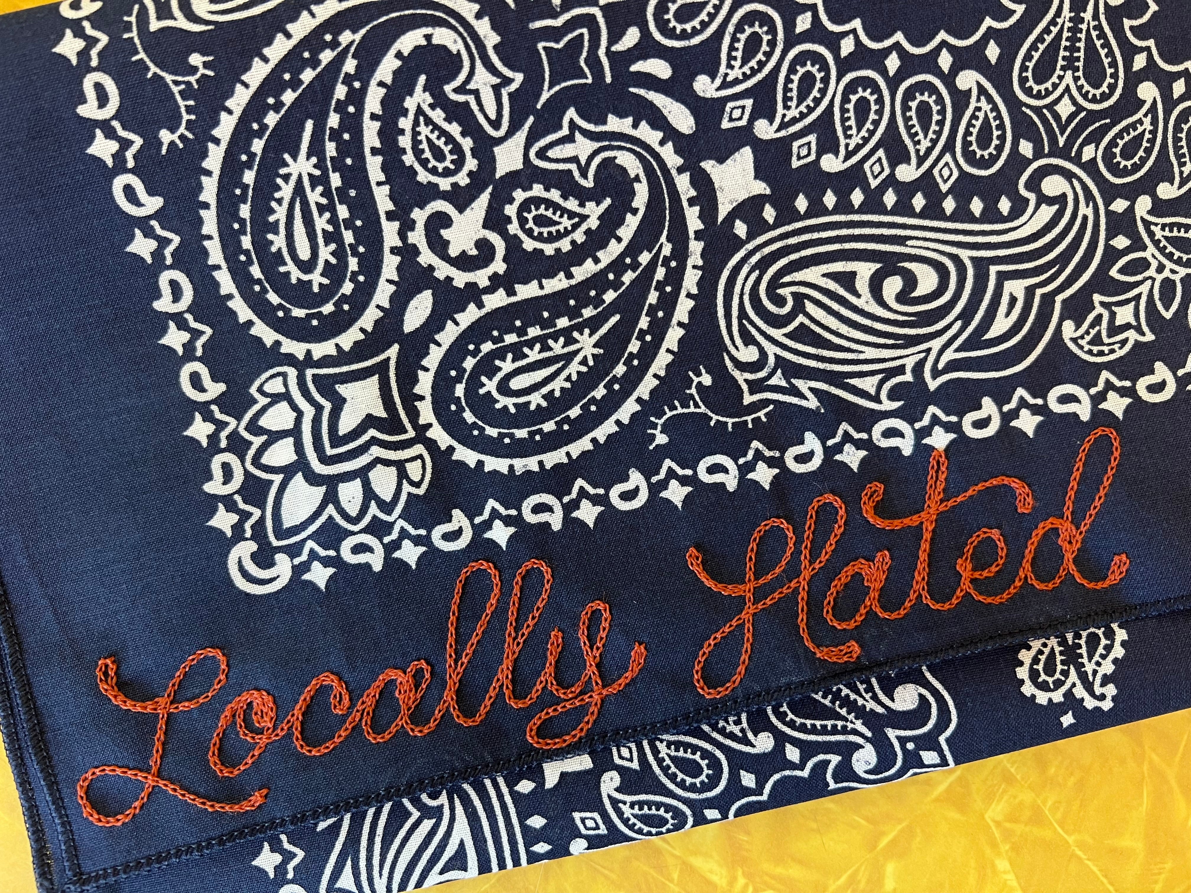 Navy Classic Paisley Bandana | Rancho Sueño