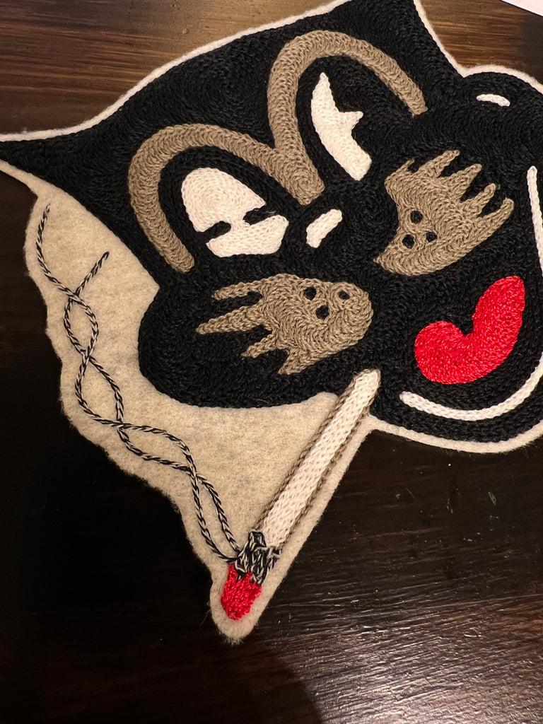 Smoking Cat Patch