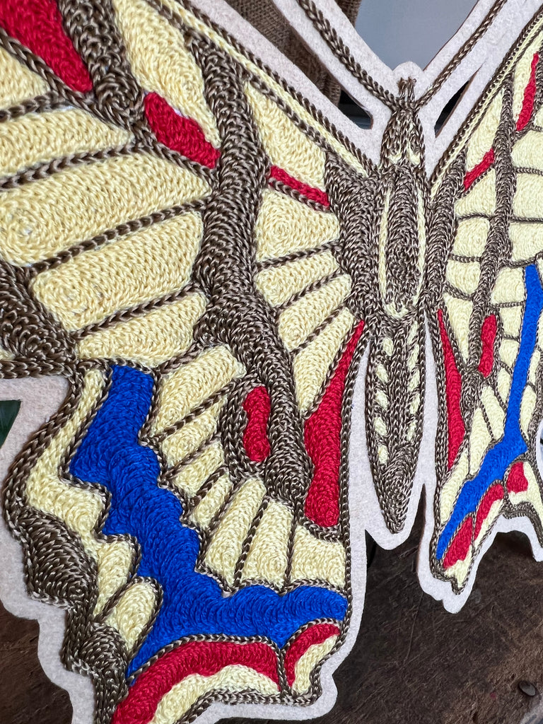 Butterfly Chainstitched Patch