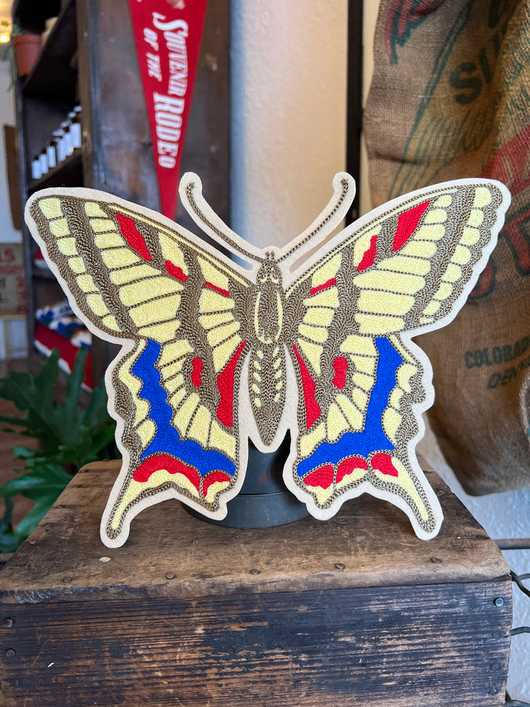Butterfly Chainstitched Patch